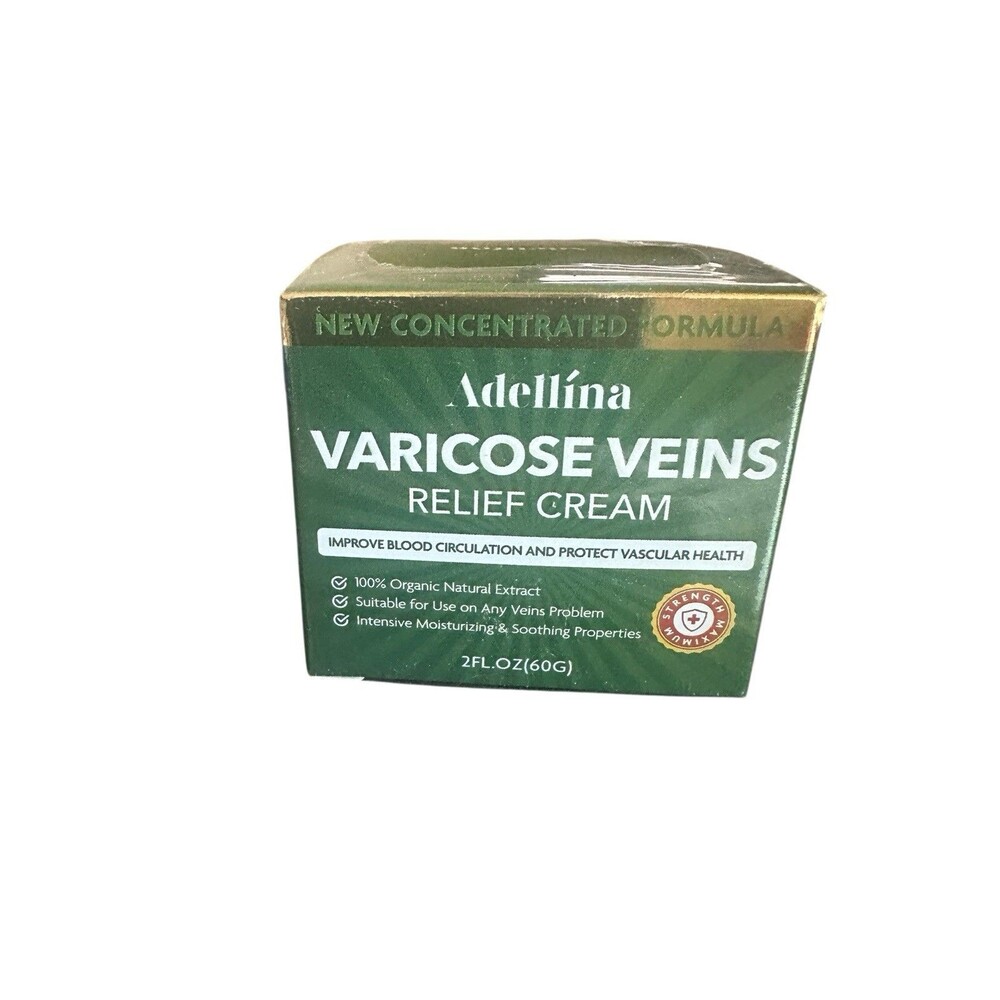Adellina Varicose Veins Cream Relief for Legs Improves Blood Circulation 2oz New